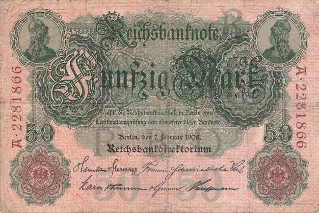 50 Mark 1908 ro.32 R/A